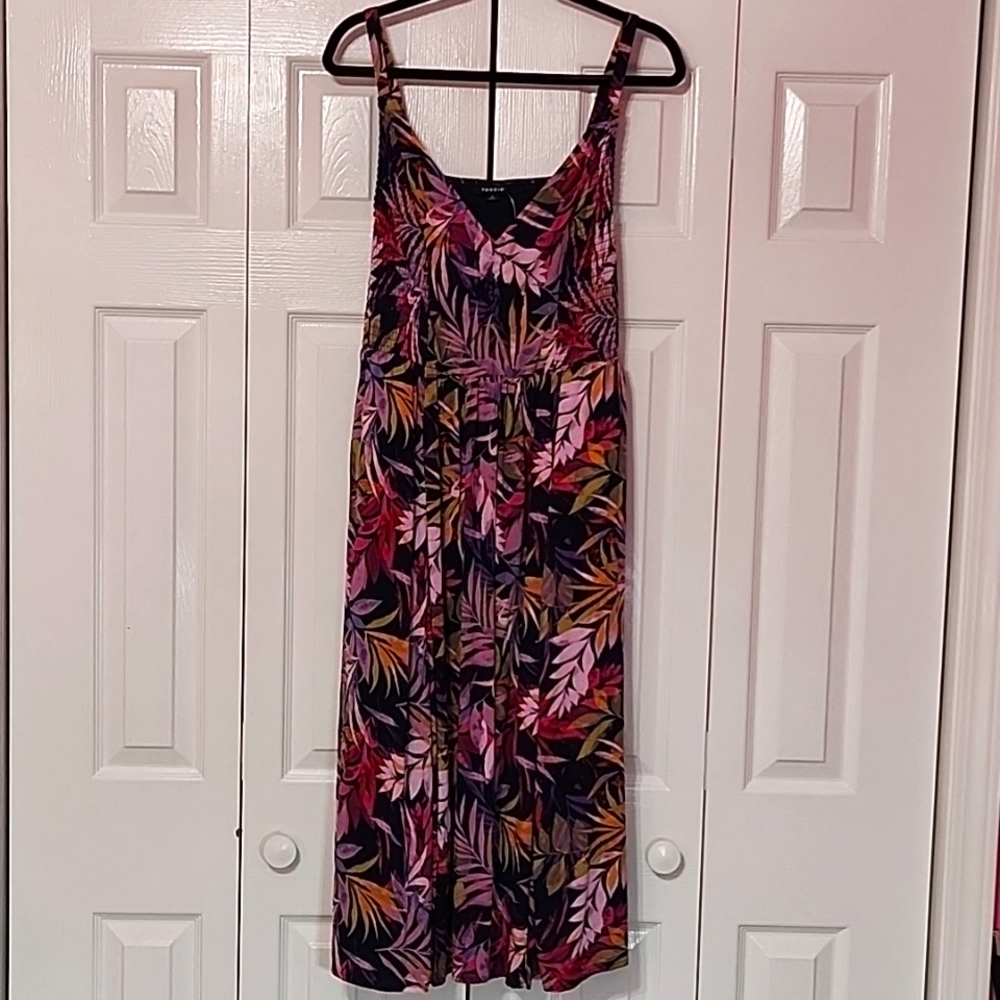 NWT Tropical Dress in Bright Colors SZ 2X